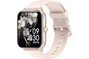 ASWEE Reloj Inteligente para Hombres y Mujeres, contestar/Hacer Llamadas, Pantalla táctil HD de 1.8 Pulgadas, Reloj de Fitness con Monitor de frecuencia cardíaca/sueño, Contador de Pasos, más de 123