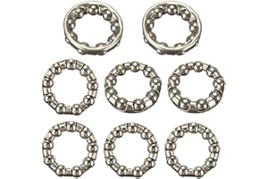 Syijupo 8Pcs Sfera in Acciaio Parte per Bici, 1/4 Pollici x 9 Cuscinetti a Sfera, Bicicletta Cuscinetto a Sfera, per Mountain Bike Supporto per Perline Argento