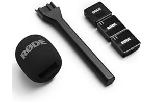 Rode Wireless GO Gen 3 Drahtloses 2-Kanal Mikrofon-Funksystem mit Interview GO Handadapter und keepdrum Fell-Windschutz