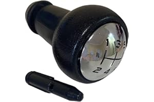 Amazleer Pommeau de Vitesse, De Levier de Vitesses Manuel 5 Vitesses Compatible pour Peugeot 206 207 307 308 407 / Citroën C2 C3 C4 Picasso 2403.CN (Noir)