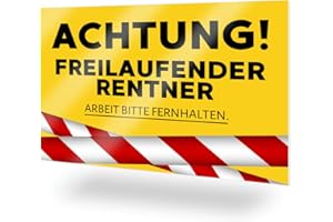 ZETTMANN® Renteneintritt Geschenk Männer, Schild 29,7x21cm als Geschenke für Rentner, lustige Geschenke zum Ruhestand, Rentner Geschenk Mann, Ruhestand Geschenk