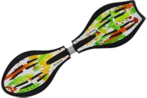 MAXOFIT IHR PARTNER FÜR SPORT UND FREIZEIT MAXOfit Waveboard Pro Close XL | Jusqu'à 100 kg | Avec roulettes lumineuses LED, sac et accessoires pour enfants