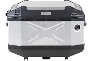 HEPCO&BECKER H&B Motorradtopcase Topcase Xplorer Aluminium 45 Liter Silber, Unisex, Tourer, Ganzjährig
