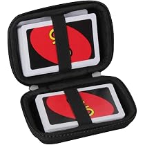 Étui De Rangement Rigide EVA Pour Cartes UNO – Noir – Protection Anti-Chocs Et Anti-Poussière