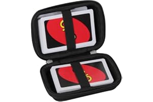 HERMIT SHELL Hermitshell twarde etui podróżne do gry karcianej UNO – bez kart, Czarny, Klasyczny