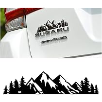 Autocollant Voiture Montagne Forêt - Décal Vinyle Universel Pour Capot, Porte, Coffre (100x28cm, Style Nature) - 10