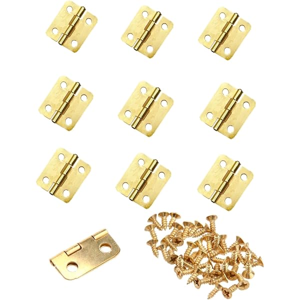 Lot De 8 Verrous Vintage Moraillon - Fermoirs Antiques Gaufrés Pour Meuble, Coffre Ou Boîte à Bijoux