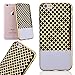 Produktbild verttek für Apple iPhone 6 Plus/6S Plus (14 cm) Special Design (schwarz und weiß Gitter) Weich Gel Silikon Case Flexible Gummi Cover-gold Slim Bumper Ultra Thin Case leicht Schutzhülle Back Cover