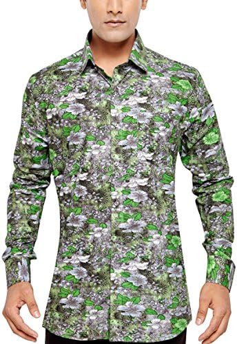 JAMES WHISTLER Men's Regular Fit Classic Long Sleeve Casual Shirt XXL