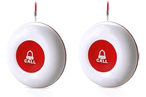 ChunHee WiFi Smart Wireless Caregiver Pager Panic Button Linked To Phone,Personal Alarms For Elderly Linked To Phone (Only Button)