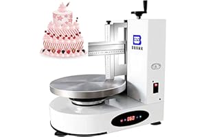 SSQUZA Automatische Geburtstagskuchen Zuckerguss Maschine Kuchen Brot Creme Dekorations Spreizer Glättung 4-12 Zoll runde Kuc