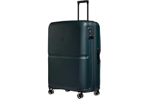ANTLER - Single Stripe Hard Shell Large Suitcase - Durable, Lightweight & Expandable, 4 Spinner Wheels - Adjustable Handle, TSA Lock, 81.3cm - Indigo