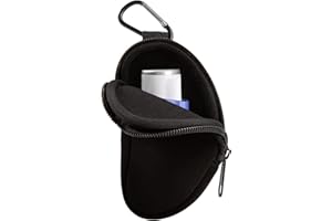 HNYG Asthma Inhaler Holder,Carring Inhaler Case with Crabiner,Portable Bag Travel Inhaler Bag for L-Shaped Inhaler,Travel Essentials for Asthmatic(Not Included Asthma Inhaler)