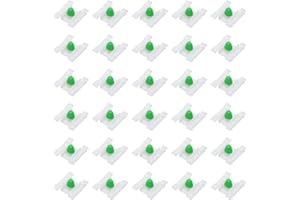 Attisfiera 30 clips de fijación para molduras de puerta Golf 3 Vento Jta 1H0853585, color blanco, con ojal de 9 mm de diámetro