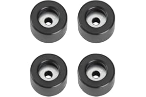 Ah Hardware 4904M4AH Gumowe Nóżki, Czarny, 25 x 15 mm, 4 Sztuki