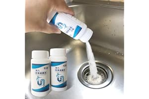HIKAKA Deodorante per draghe per tubi, Potente detergente per lavandino e scarico Scovolino rapido per schiuma Deodorante in polvere chimica Agente di dragaggio della toilette della cucina