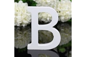 Freeas Dekorative Holz Buchstaben, hängende Wand 26 Buchstaben aus Holz Alphabet Wand Buchstaben für Kinder Baby Name Mädchen Schlafzimmer Hochzeit Geburtstag Party Home Decor-Briefe (B)