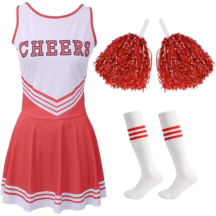 POINTERTECK 2 Pack Pompons De Cheerleading Avec Poignée Baton Pour Sport D'Équipe Danse Enfants Adultes