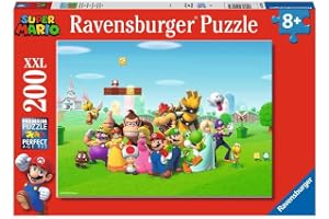 Ravensburger barnpussel - 12993 Super Mario-äventyr - pussel för barn från 8 år och uppåt, med 200 bitar i XXL-format
