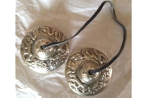 ONE WORLD IS ENOUGH Tibetan Cymbals/Tingshas/Meditation and Prayer Cymbals - Small