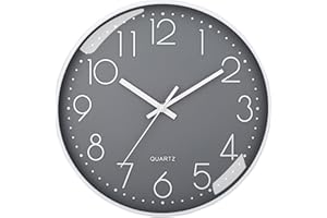 Amdonalo Wall Clock Silent Non-Ticking Modern Wall Clocks Battery Operated for Living Room, Kitchen, Office Decor 12 Inches