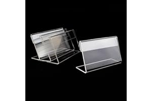 earlywish 50 kleines Zeichen Display Halter Preis Karte Tag Label stehen Fall 7 cm x 4 cm