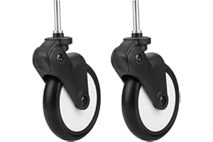 Voluxe Stroller Wheel, Practical Rubber Wheels Accessory Wear for Yoya/Kiddopotamus (A Pair of Front Wheels)