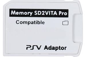 YECNA Adaptateur SD2Vita Pro 5.0 pour Carte mémoire Micro SD PSVITA de PS Vita 3.60~3.6X Henkaku, Couverture complète, Soutien 128-256GB MicroSD