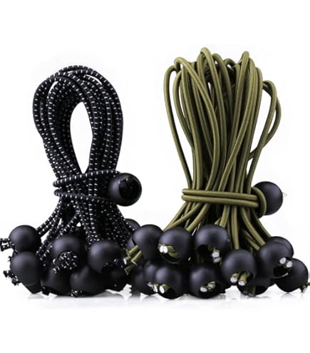 Kit Campeggio Con 20 Clip E 20 Corde Elastiche Per Teloni - Impermeabile, Antivento, Per Tende E Baldacchini - Foto 9