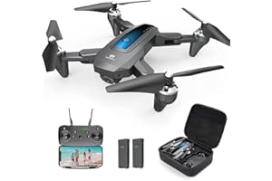 DEERC D10 Foldable Drone with Camera for Adults 2K HD FPV Live Video, Tap Fly, Gesture Control, Selfie, Altitude Hold, Headle