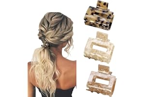 LADAYPOA Krallenclip,3 Stück Rutschfeste Kleine Krallenclips Starker Halt Haarspangen Frauen Haarkrallenclips für Dickes Haar