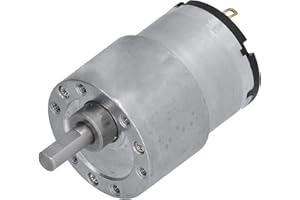 AGATIGE JGB37‑520 DC 12V Getriebemotor, CW CCW Drehzahluntersetzung Elektromotor Minikupferdrahtmotoren mit 6mm D Welle(22RPM)