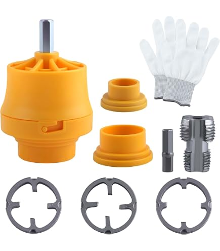 Asuinxurr Lot De 2 Jeux De Tarauds Pour Tuyaux En Plastique Kit De Filetage De Tuyau En Pvc Kit D Outils Sanitaires Kit De Co