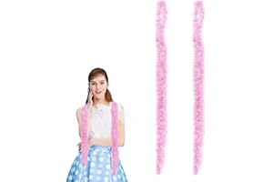 Ceboic Boa di Piume Colorate, 2M Sciarpe Piume Boa Soffice Accessorio per Costumi, Decorazione di Boa di Piume per Donna Ragazza Danza Nozze Carnevale Festa a Tema Halloween Natale