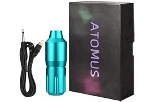 ATOMUS Rotary Tattoo Maquina Con RCA Cord 9000r/m Profesional Shader Liner Espacio De Aluminio Tattoo Motor Pen cartucho Pen para Tattoo artistas
