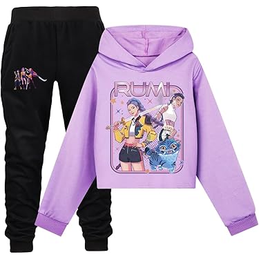 Mädchen Winter-Set Fleece Kapuzenpullover & Jogginghose