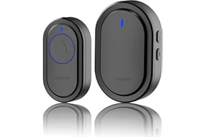 TUGARD Campanello Senza Fili, Plug Wireless Nella Gamma di 500 Piedi con 39 Campane, Regolazione del Volume a 5 Livelli e Indicatore LED, Facile da Installare in Casa e Appartamento, Ville, Ufficio, Hotel