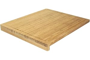 Ambiance Nature 508815 Planche à Découper Bambou avec Rebord 52,5 x 46 x 1,9 cm