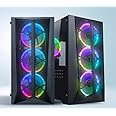 CHIPTRONEX NXT1 MESH Mid Tower ATX Gaming Computer case with 4x120mm Dual Ring ARGB Fan, MB Sync, Supports Micro-ATX and M-IT