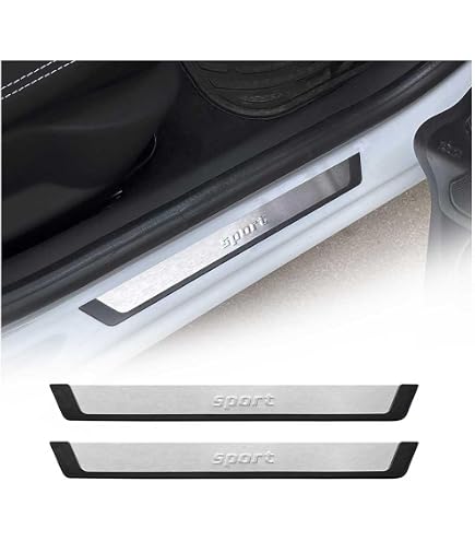 Protecteurs De Seuil De Porte Pour Citroën DS3 - Lot De 4, En Fibre De Carbone, Antidérapants Et Autocollants