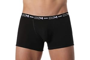 DIM Lot de 3 Boxers Homme | Coton Stretch Respirant | Maintien Optimal | sans Étiquette
