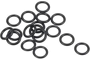 PATIKIL Nitrile Gomma O-Ring 7mm OD x 5mm ID x 1mm Larghezza, 100 Pezzi Metrico Sigillatura Guarnizione Anelli Rubinetti per Rubinetto Idraulica Automobilismo Riparazione, Nero