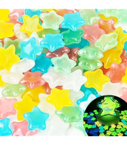 1200 Stuks Glow in The Dark Rocks Decoraties - Lichtgevende Stenen Glow in The Dark Rocks Outdoor Decoraties Stenen for Gazon Patio Tuin Loopbrug (Color : Blue 1