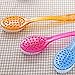 Long Handled Bath Brush Scrubber Massager Skin Helper Body Bath Shower Back Brush (Blue)