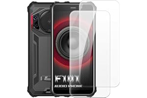 SHANTIME 2 Pack Tempered Glass Screen Protector Set Compatible with Fossibot F101, HD Clear, Anti-Scratch, Bubble-Free, Easy Installation