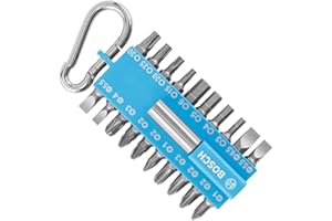 Bosch Accessories Assortiment d'embouts de vissage 21 pièces Fuschia Bleu (avec porte-embouts universel, mousqueton, embouts pour perceuses et tournevis)