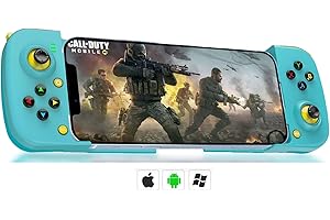 Controlador de juego móvil Bluetooth para iPhone Android PC, Arvin COD Mobile Gamepad Controller para iPhone 14, 13, 12, 11, Samsung Galaxy/OnePlus/Oppoi, Huawei, con botón trasero programable