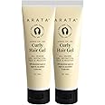 Arata Hair Gel Combo | For Dry, Frizzy, Wavy, Curly, Coily Hair | Argan Oil, Soy Protein & Aloe Vera | All-Season Curl Definition | Soft, Natural Long-Lasting Hold | CG Approved | (50 ML x 2 units)