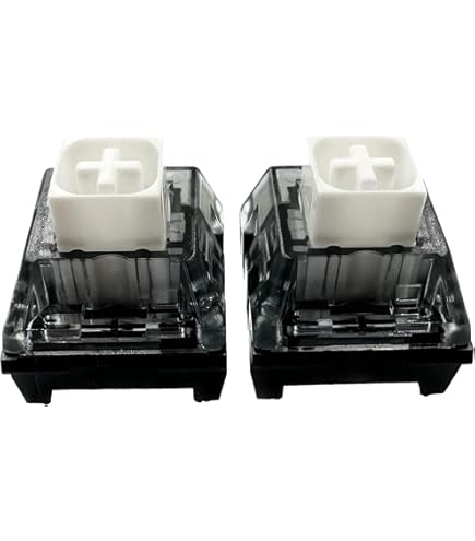 Interruptor Kailh Box White V2 Para Teclado Mecánico De Juegos, Interruptor Clicky De 5 Pines (Box V2 Blanco, 72 Piezas