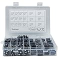 XUANSN Electrolytic Capacitor 4.7uF 47uF 470uF 10V 16V 25V 50V 63V 100V 160V 200V 250V 400V 450V Capacitors Kit 18Value 270Pcs for Repair Household Appliances Communication Equipment Electronic Toy